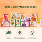 Sof Triple Milled Bar Soap - with Coconut Oil & Organic Shea Butter- Vegan & Non GMO- Free from Phthalates, Sulfates & Parabens- Sweet Almond - 6 Oz Bar 6 Bars