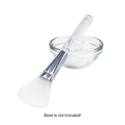 Facial Mask Brush -  Silicone Face Mask Hairless Applicator Brush (1 Curved &1 Fan (2 PCS))