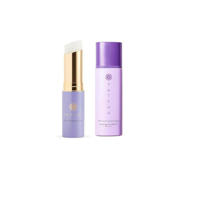 Tatcha Serum Stick and Silk Sunscreen Bundle for Hydrating and Brightening Skin