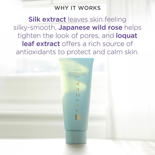 Silken Pore Perfecting Sunscreen SPF 35 | Lightweight Sunscreen with Matte Finish and UVA/UVB Protection, 60 Ml | 2 Oz