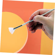 6Pcs Fan-Shaped Facial Mud Mask Applicators Ergonomic Skincare Brush for Even Application Soft Flexible Bristles for Comfortable Use for Masks and Cosmetics