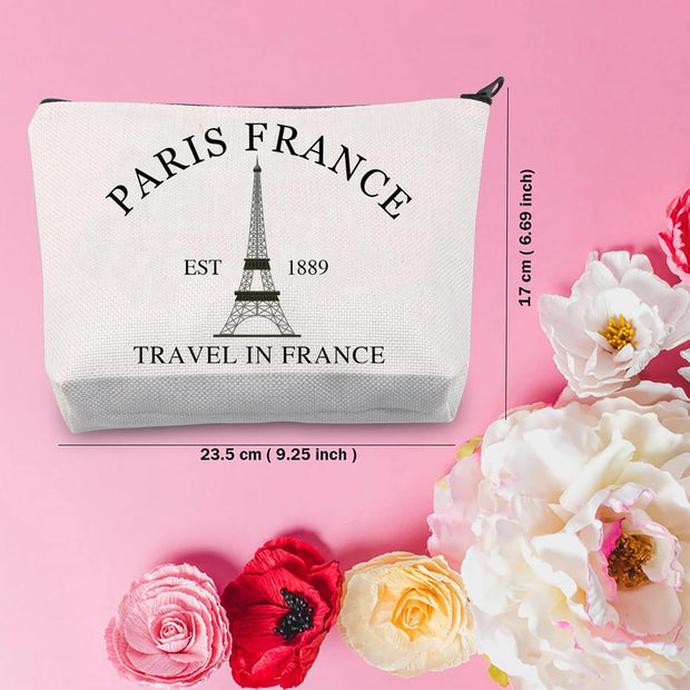 Paris Travel Gift Paris France Gift Eiffel Tower Gift Paris Paris France Travel Cosmetic Bag for Paris Lovers Gift (Paris France)
