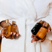 4Pc Travel Essentials & Discovery Set - Body Lotion, Oil, Wash & Hand Sanitizing Gel - 4 X 80Ml Bottles (2.67 Fl Oz, Black Tea & Bergamot | BE STILL)