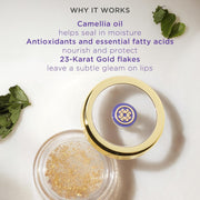 Camellia Gold Spun Lip Balm | Nourishing & Intensely Hydrating, 6 G | 0.21 Oz