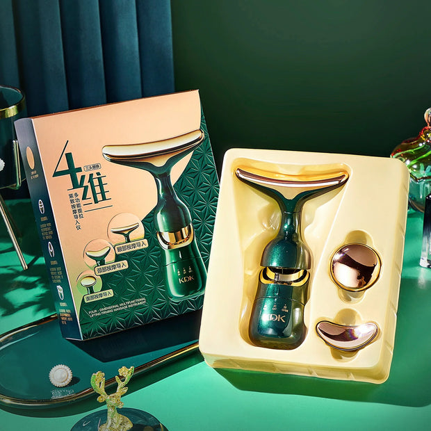 3 Heads Skin Care Facial Firming Massager Multifunction Skin Care Face Sculpting Tool for Women Daily Skin Care Routine