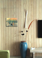 Impression, Sunrise Modern Framed Giclee Canvas Prints of Claude Mone