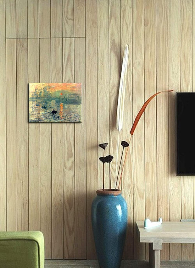 Impression, Sunrise Modern Framed Giclee Canvas Prints of Claude Mone