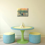 Impression, Sunrise Modern Framed Giclee Canvas Prints of Claude Mone