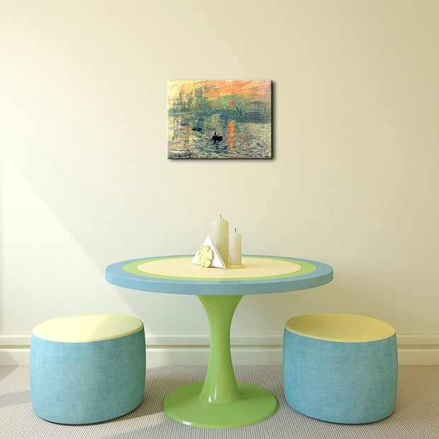 Impression, Sunrise Modern Framed Giclee Canvas Prints of Claude Mone