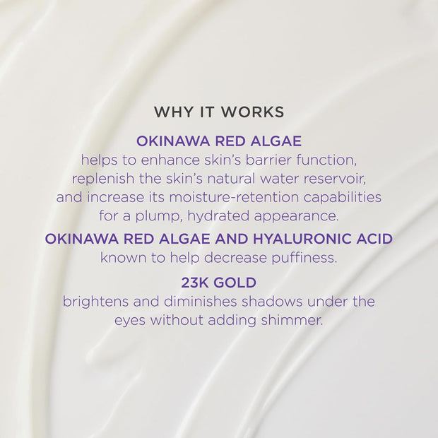 Luminous Deep Hydration Firming Eye Serum | Caffeinated Instant Hydrating Eye Serum for Fine Lines and Puffiness, 15 Ml | 0.5 Oz