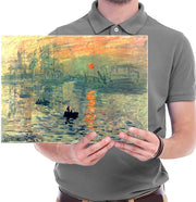 Impression, Sunrise Modern Framed Giclee Canvas Prints of Claude Mone
