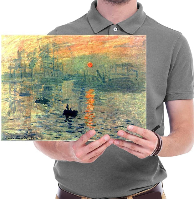 Impression, Sunrise Modern Framed Giclee Canvas Prints of Claude Mone