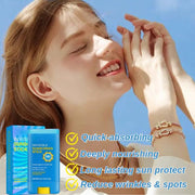 Spf 50 Sunscreen Stick - Facial Sunscreen Stick - Sun Screen Protector for Face and Body - No White Residue, Non Greasy Sunblock - Waterproof Sun Screen for Face - Sun Block Travel Size