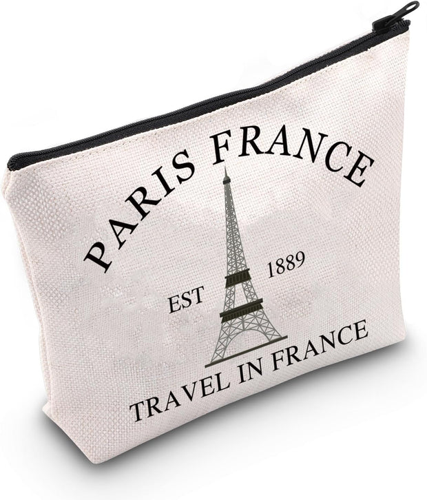 Paris Travel Gift Paris France Gift Eiffel Tower Gift Paris Paris France Travel Cosmetic Bag for Paris Lovers Gift (Paris France)