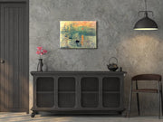 Impression, Sunrise Modern Framed Giclee Canvas Prints of Claude Mone