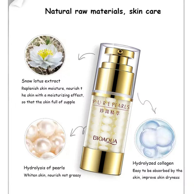 Pure Pearl Face Skin Care Essence Facial Cream Eye Cream Firming Freshing Moisturizing Brightening Facial Skin Care Products