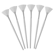 6Pcs Fan-Shaped Facial Mud Mask Applicators Ergonomic Skincare Brush for Even Application Soft Flexible Bristles for Comfortable Use for Masks and Cosmetics