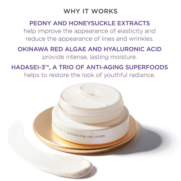 Ageless Revitalizing Eye Cream | Cruelty-Free Cream to Reduce Appearance of Fine Lines, Dark Circles and Puffiness | 15 Ml / 0.5 Oz